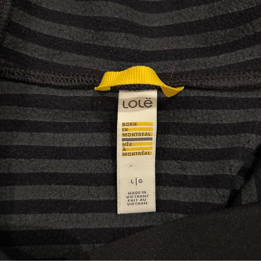 Lole Esma Hoodie L Black Activewear Moisture Wicking Water Repellent Comfy Lined - Picture 10 of 13